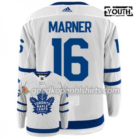 Toronto Maple Leafs MITCHELL MARNER 16 Adidas Wit Authentic Shirt - Kinderen